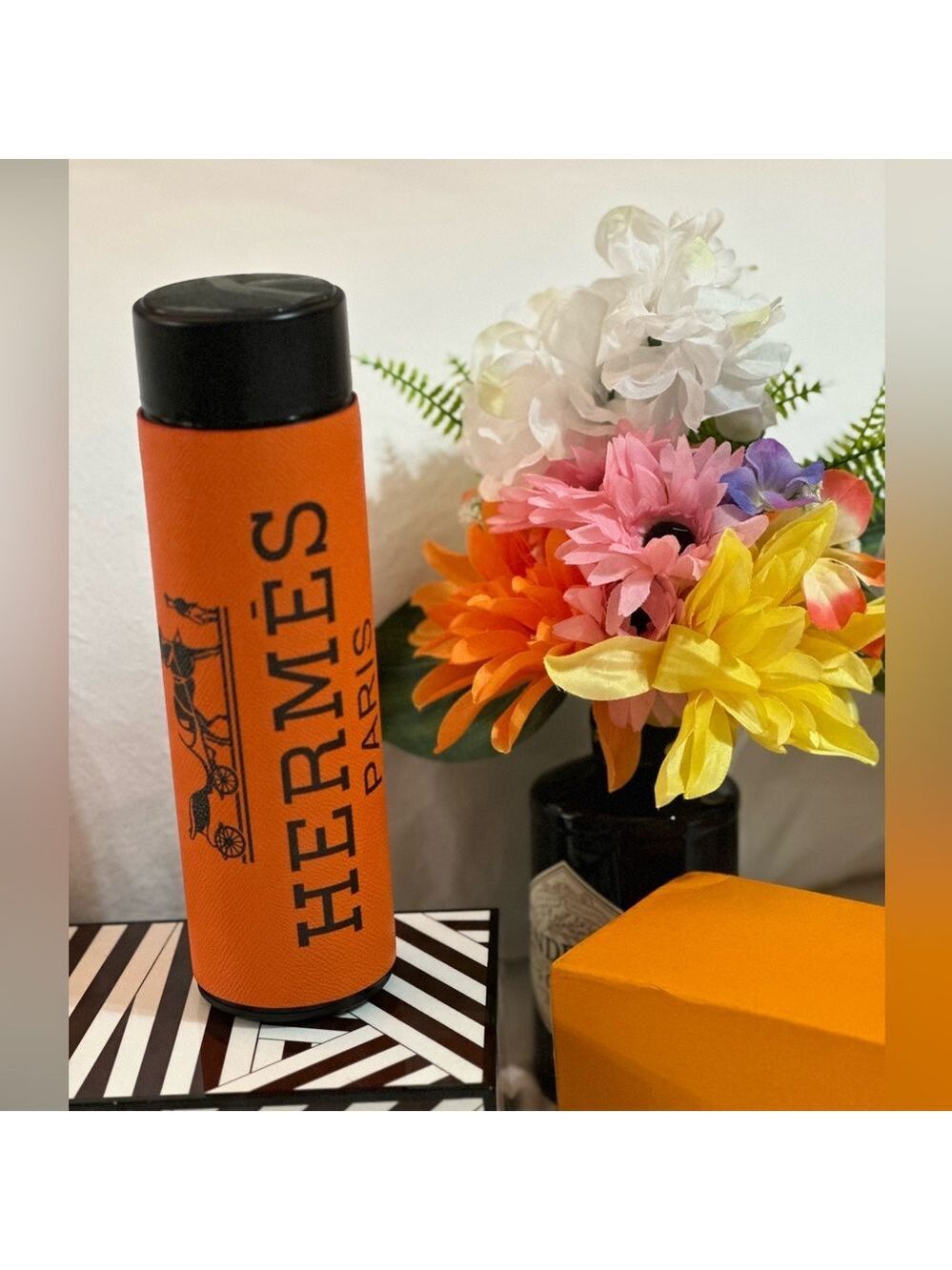 NEW UNBRANDED STAINLESS STEEL SMART THERMOS